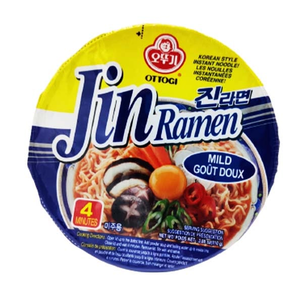 Bowl Jin Ramen medio-piccante 110g, Ottogi