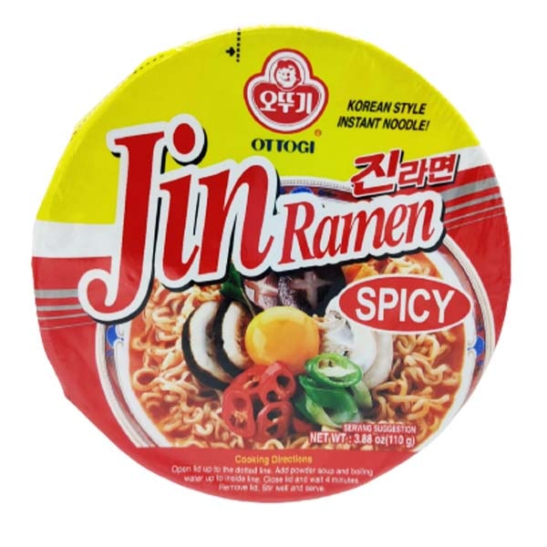 Bowl Jin Ramen Piccante 110g, Ottogi