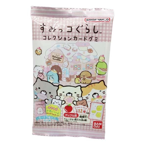 Gelatina con 7 Carte Sumikko Gurashi Collezionabili, Bandai